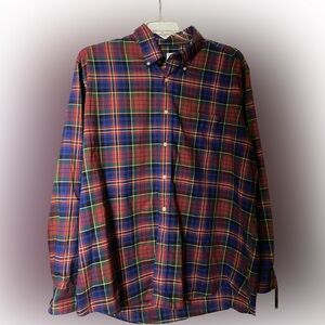 Classic Red Plaid Men’s SERO by Forsyth XL Button Up Shirt Long Sleeve